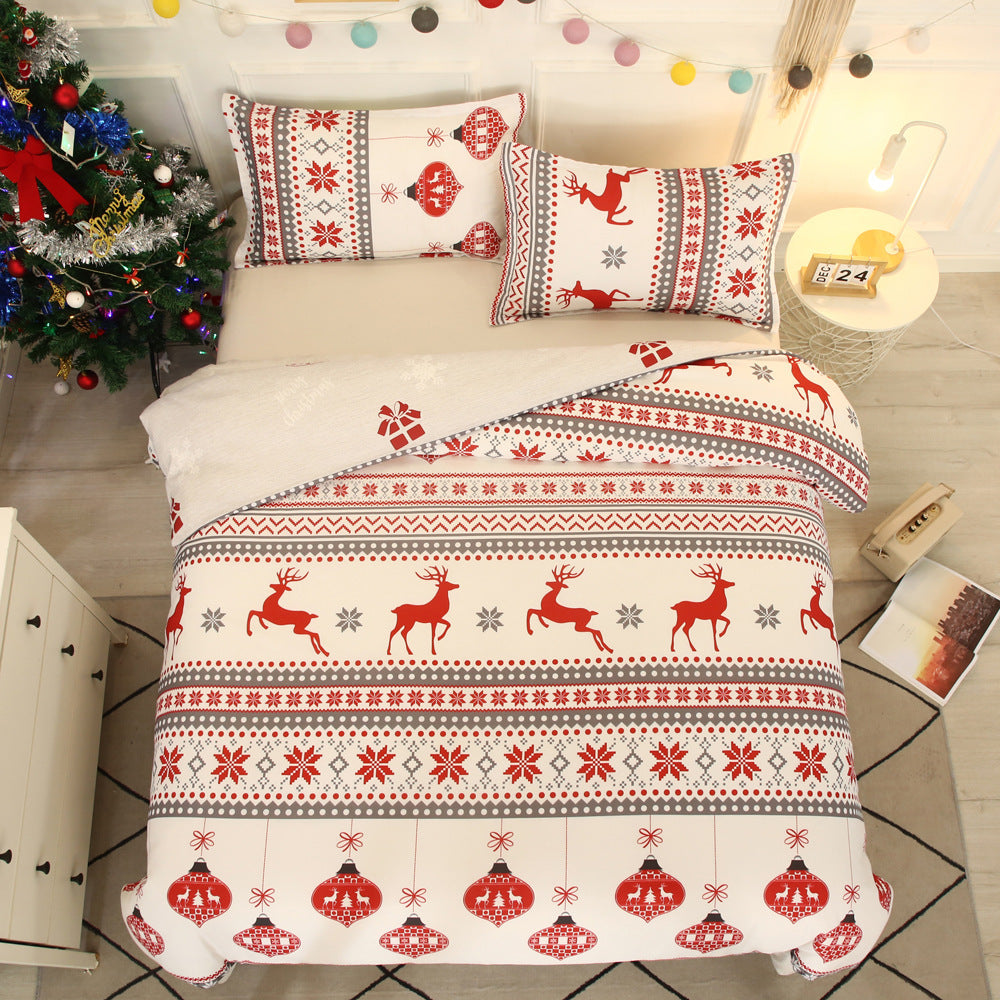 Bedding Set Snowflakes Bedding Sets Duvet Cover Warm Bed