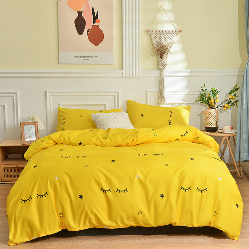 Brushed Single Duvet Cover Student Dormitory Quilt Cover Bedding