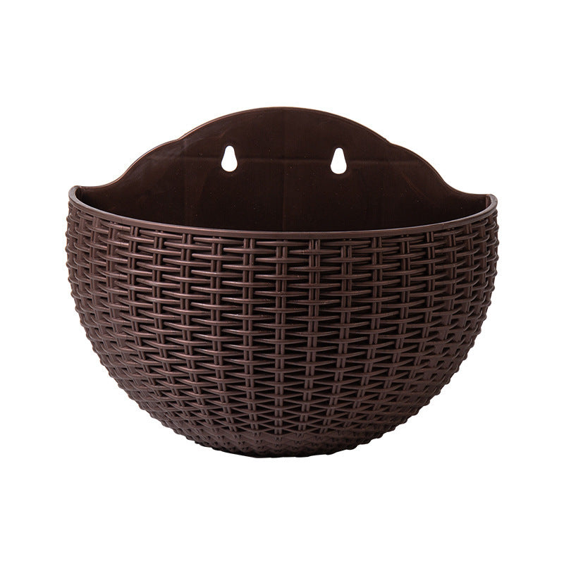 Basket Balcony Lazy Flower Pot Wall Hanging Hydroponics