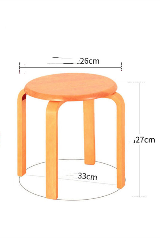 Solid Wood Low Stool Home Small  Creative