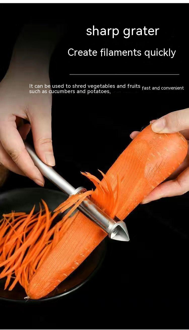 Thickened Stainless Steel Five-in-one Multifunctional Paring Knife