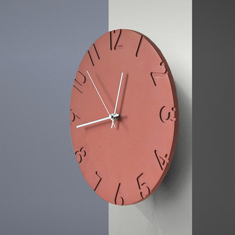 Never Tire Of Cement Creative Nordic Clock