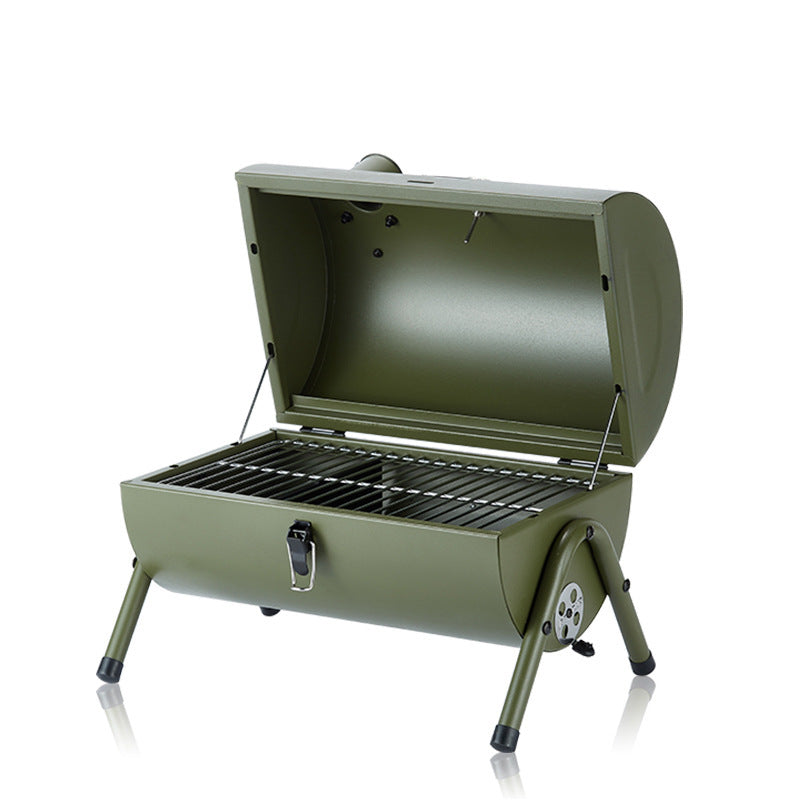 Barbecue d'extérieur portable au charbon de bois épais pour pique-nique