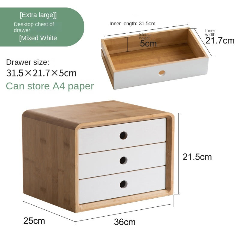 Nan Bamboo Computer Monitor Booster Organiser