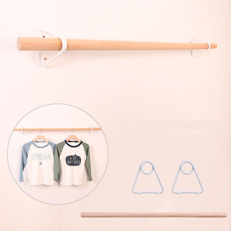 Front Side Hanger Wooden Hanger Clothing Display Rack Wall-mounted Display Rack Hanger