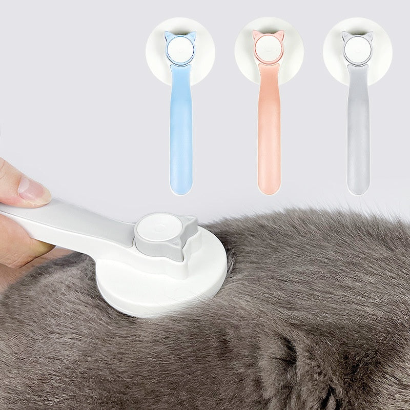 Cat Grooming Brush, Self Cleaning Slicker Brushes For Dogs Pet Hair Removal Comb Stainless Steel Needle Cat Brush Self Cleaning For Cats Dogs Hair Remover Scraper Pet Grooming Tool