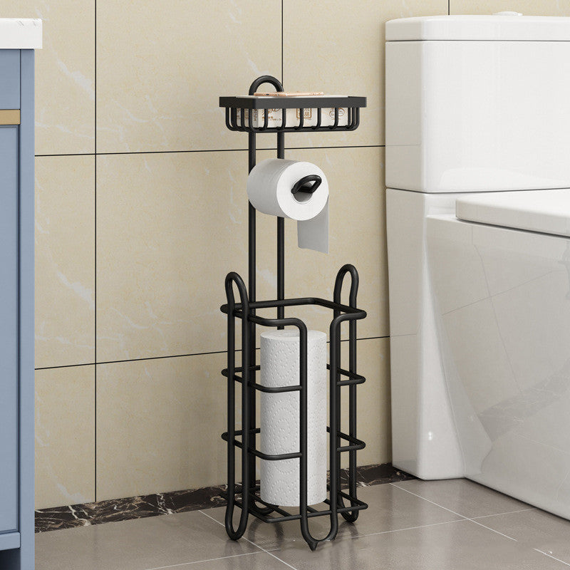 Toilet Paper Roll Holder Stainless Floor Rack