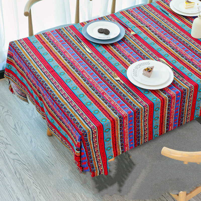 Tablecloth Printed Cotton Linen Table Cloth Rectangle