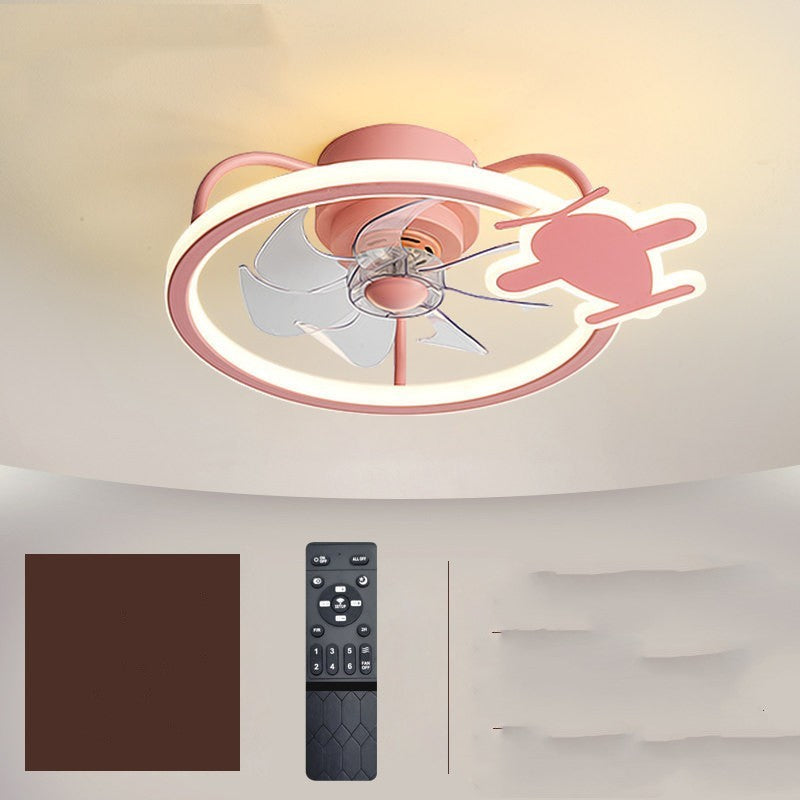 Nordic Einfache Haushalt Elektrische Fan Kronleuchter Kinder Fan Lampe Schlafzimmer Decke Fan Lampe