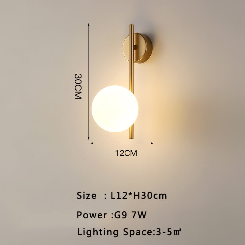 Modern Minimalist Hotel Living Room Background Wall Light