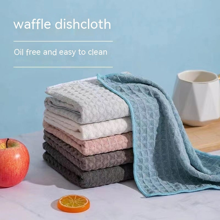 Waffle Kitchen Absorbent Lint-free Dishcloth