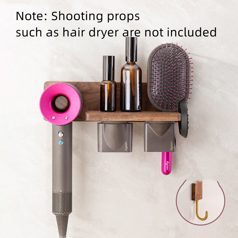 Hair Dryer Rack Hanger Wall-mounted Punch-free Bracket