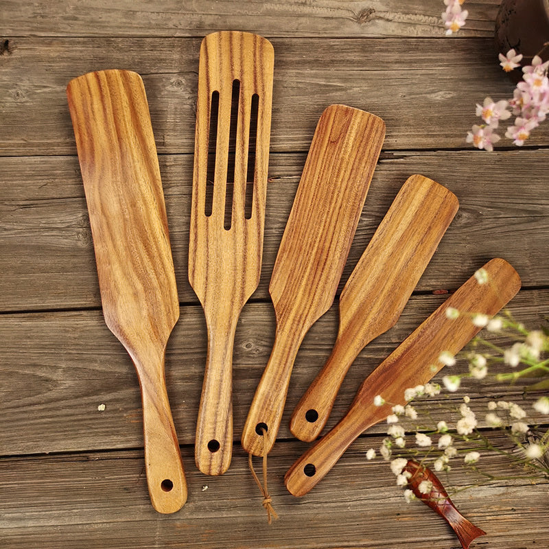 Spatule en teck pour cuisine domestique