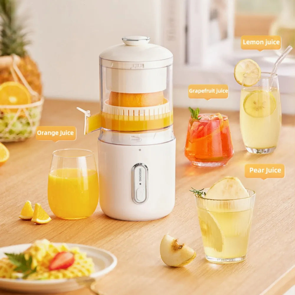 Presse-agrumes électrique sans fil multifonctionnel en acier pour orange et citron, mini presse-fruits portable USB, presse-agrumes à pression pour cuisine