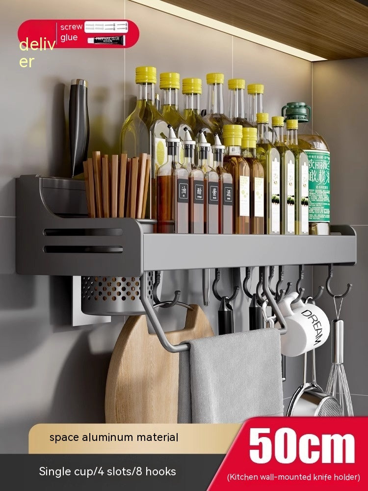 Punch-free Kitchen Rack Wall-mounted Multi-function