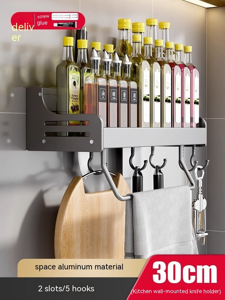 Punch-free Kitchen Rack Wall-mounted Multi-function