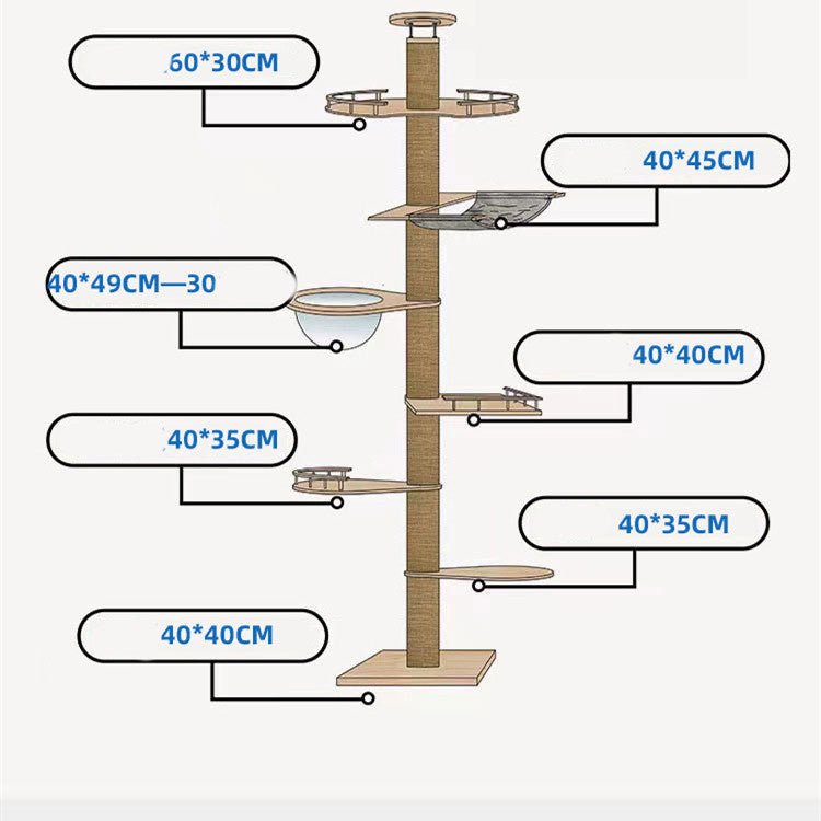 Tongtian Column Climbing Frame Cat Toys