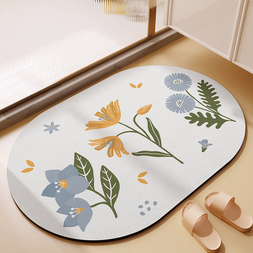 Bathroom Bathroom Diatomite Non-slip Absorbent Floor Mat