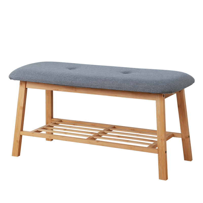 entryway cushioned shoe changing stool