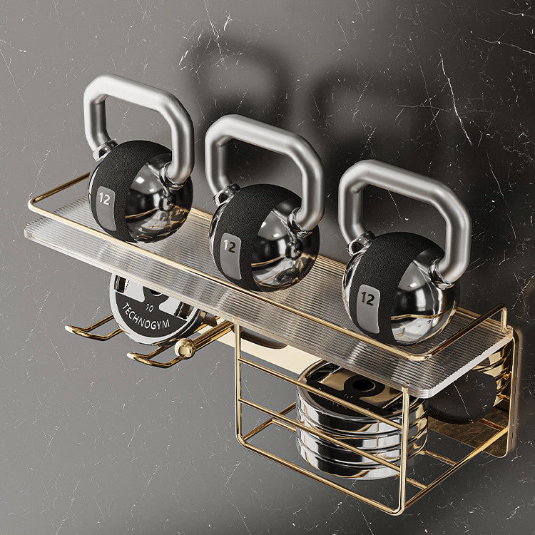 Wall Mounted Hair Dryer Storage Rack In Bathroom