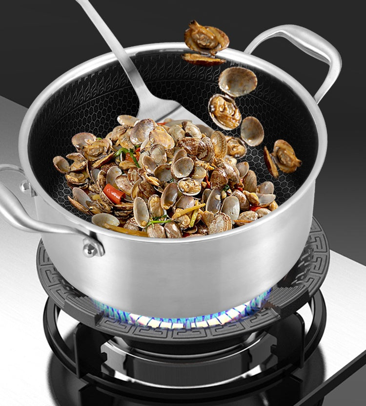 Binaural 304 Stainless Steel Soup Pot Non-coated Non-stick Pan