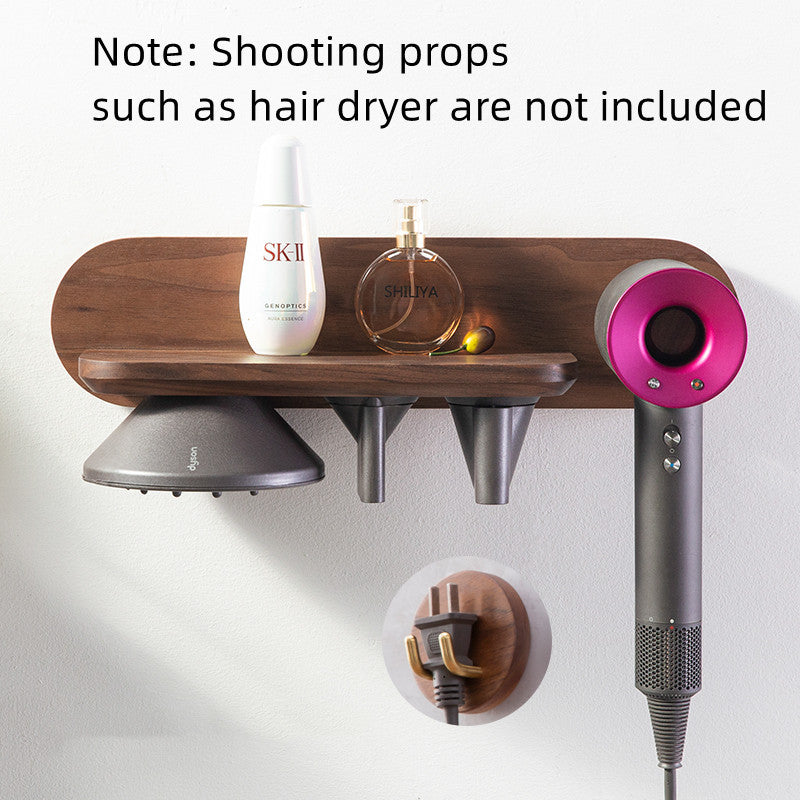 Hair Dryer Rack Hanger Wall-mounted Punch-free Bracket