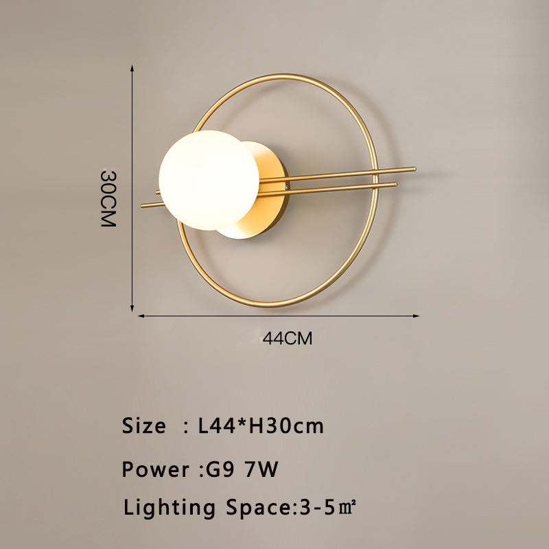 Modern Minimalist Hotel Living Room Background Wall Light