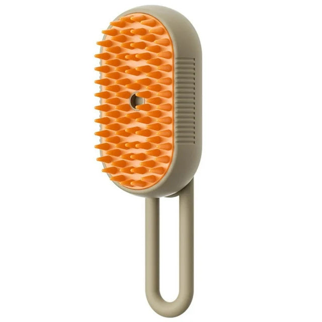 Brosse à vapeur pour chat Brosse à vapeur pour chien 3 en 1 Brosse à poils de chat à pulvérisation électrique pour massage Peigne de toilettage pour animaux Peignes d'épilation Produits pour animaux de compagnie