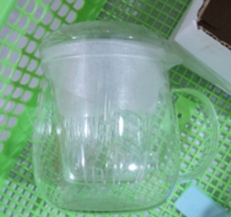 Thickened Glass Household Tea Water Separation Tea Cup