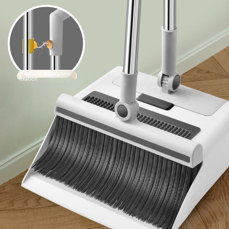 Dustpan Floor Brush Three-in-one Atmospheric Space Saving Broom Combination Suit