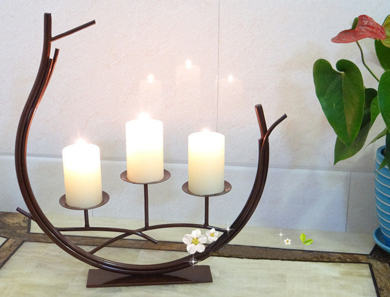 Nordic Romantic Table Light Dinner Candle Holder Ornament