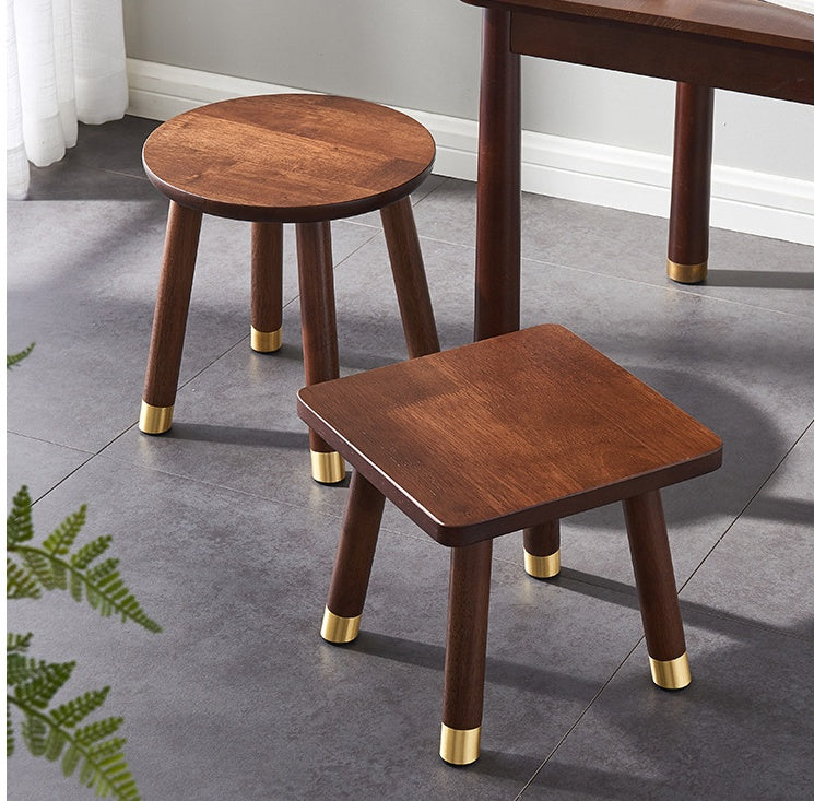 Solid Wood Home Stool Living Room Shoe Changing Stool