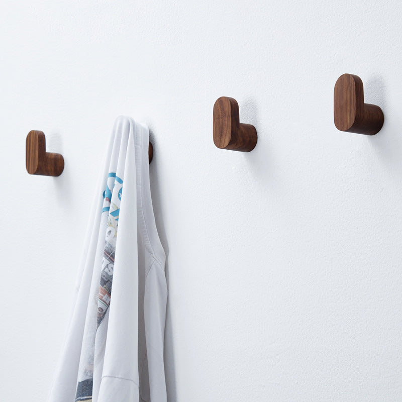 Simple And Elegant Walnut Coat Hook