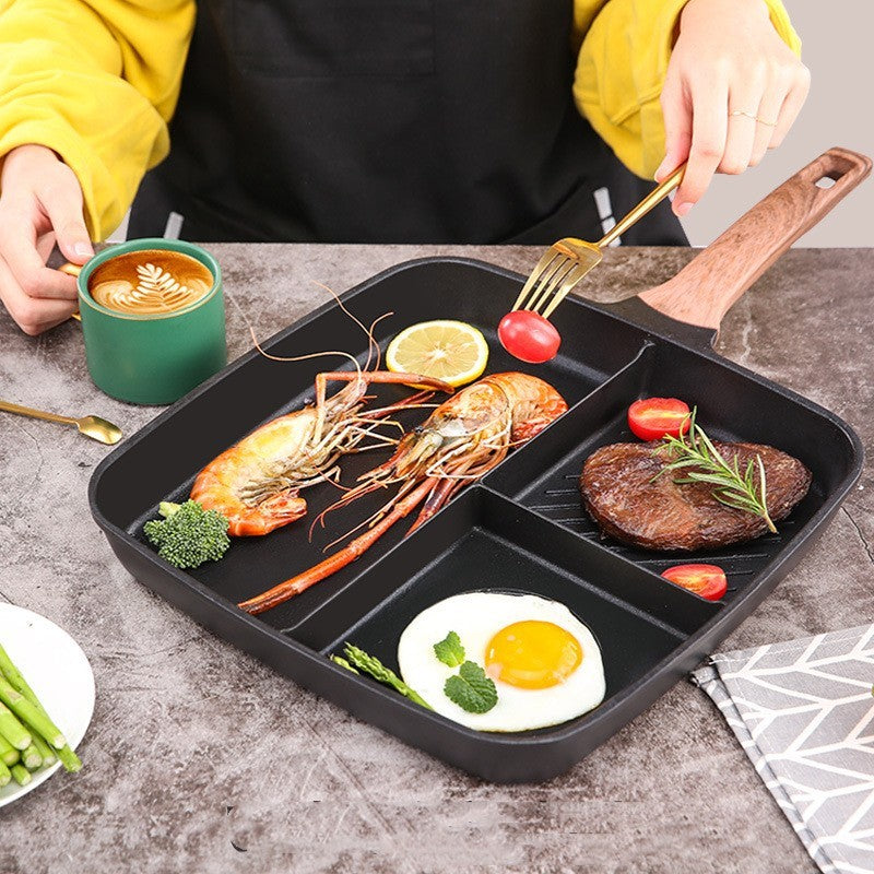 Steak Frying Pan Breakfast Three-in-one