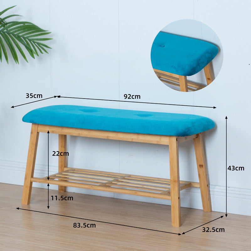 entryway cushioned shoe changing stool